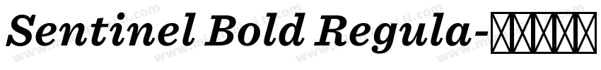 Sentinel Bold Regula字体转换